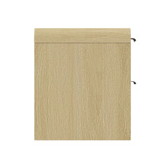 Grace Nightstand in Natural Oak and Black (set of 2) - Ornate Home