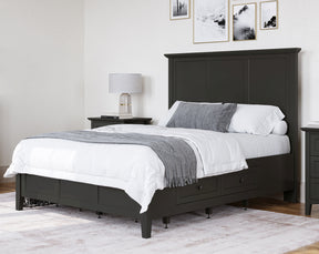 Grace Raven Black Twin Four Drawer Platform Storage Bed - Ornate Home