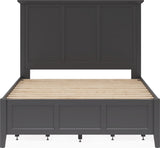 Grace Raven Black Twin Four Drawer Platform Storage Bed - Ornate Home