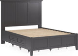 Grace Raven Black Twin Four Drawer Platform Storage Bed - Ornate Home