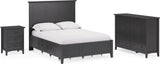 Grace Raven Black Twin Four Drawer Platform Storage Bed - Ornate Home