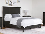 Grace Raven Black Twin Three Panel Bed - Ornate Home