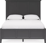 Grace Raven Black Twin Three Panel Bed - Ornate Home