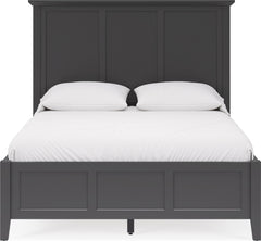 Grace Raven Black Twin Three Panel Bed - Ornate Home