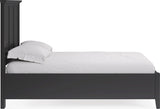 Grace Raven Black Twin Three Panel Bed - Ornate Home