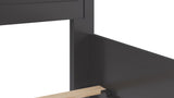 Grace Raven Black Twin Three Panel Bed - Ornate Home