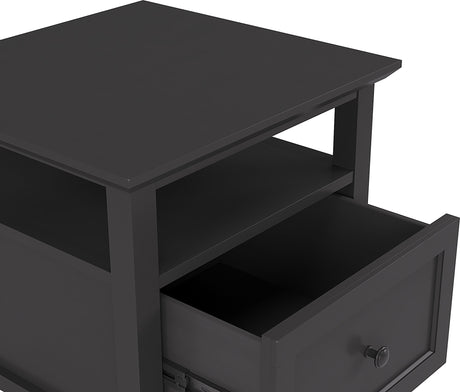 Grace Raven Square End Table - Ornate Home