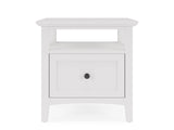 Grace Snowfall Square End Table - Ornate Home