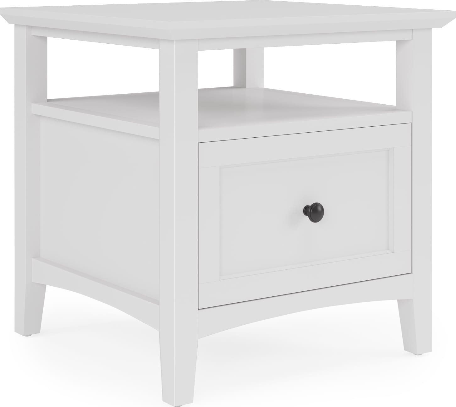 Grace Snowfall Square End Table - Ornate Home