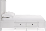 Grace Snowfall White Twin Four Drawer Platform Storage Bed - Ornate Home