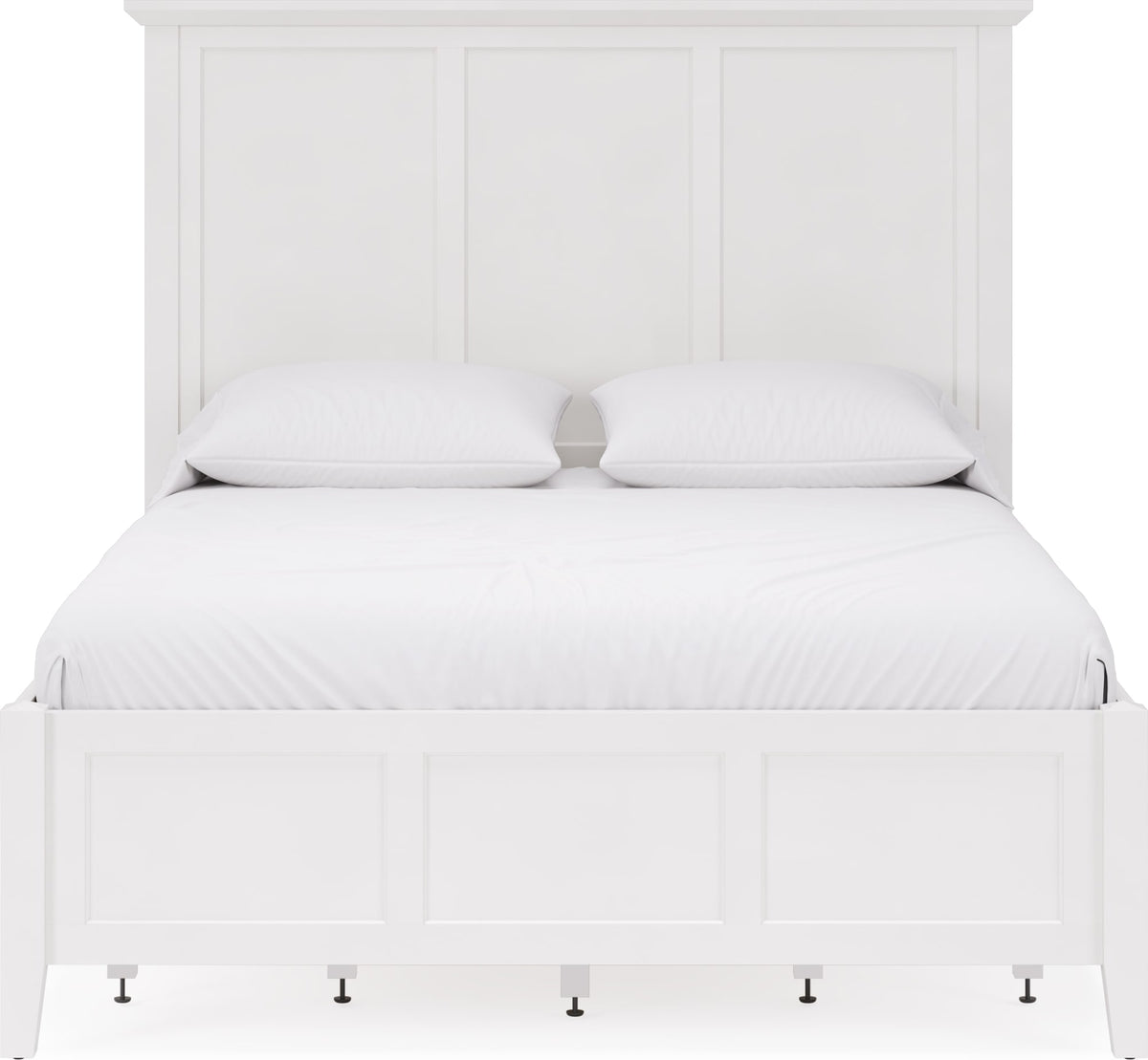 Grace Snowfall White Twin Four Drawer Platform Storage Bed - Ornate Home