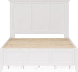 Grace Snowfall White Twin Four Drawer Platform Storage Bed - Ornate Home