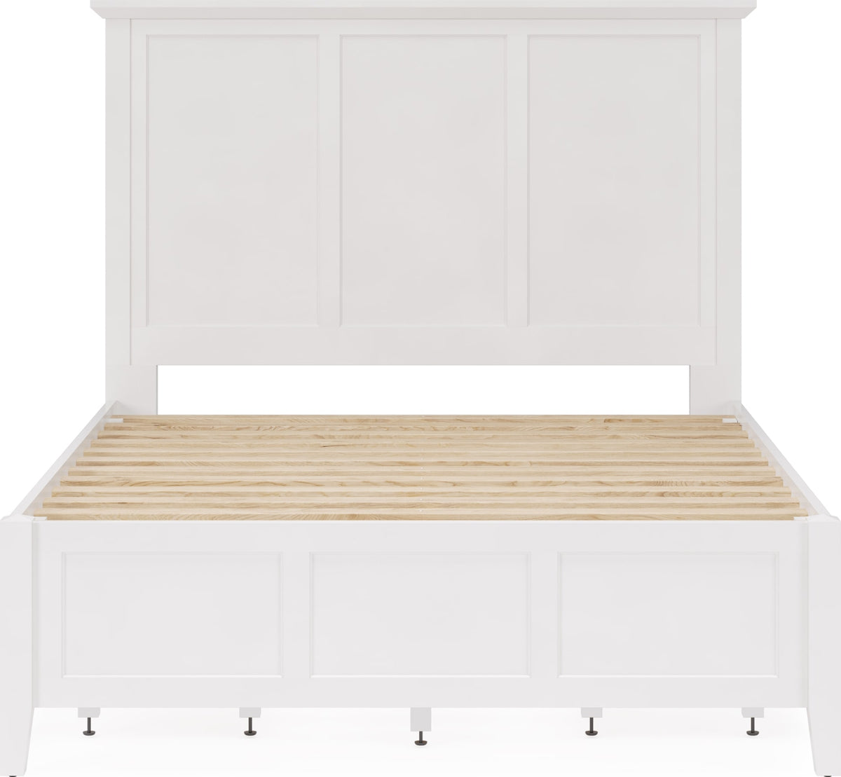 Grace Snowfall White Twin Four Drawer Platform Storage Bed - Ornate Home
