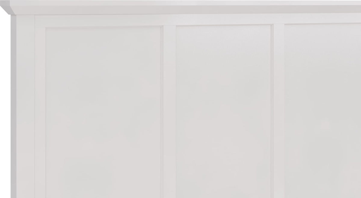 Grace Snowfall White Twin Four Drawer Platform Storage Bed - Ornate Home