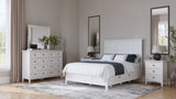 Grace Snowfall White Twin Four Drawer Platform Storage Bed - Ornate Home