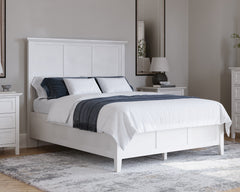 Grace Snowfall White Twin Three Panel Bed - Ornate Home