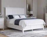 Grace Snowfall White Twin Three Panel Bed - Ornate Home