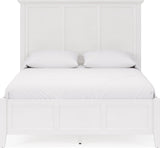 Grace Snowfall White Twin Three Panel Bed - Ornate Home
