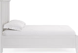 Grace Snowfall White Twin Three Panel Bed - Ornate Home