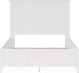Grace Snowfall White Twin Three Panel Bed - Ornate Home