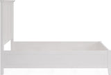 Grace Snowfall White Twin Three Panel Bed - Ornate Home