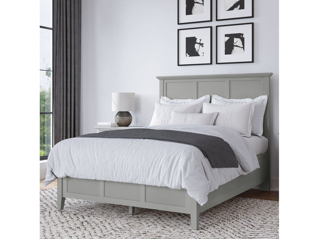 Grace Three California King Panel Bed in Elephant Grey - Ornate Home