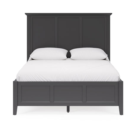 Grace Three California King Panel Bed in Raven Black - Ornate Home