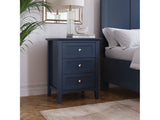 Grace Three Drawer Nightstand in Blueberry - Ornate Home