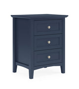 Grace Three Drawer Nightstand in Blueberry - Ornate Home