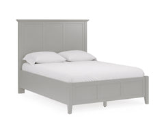 Grace Three Eastern King Panel Bed in Elephant Grey - Ornate Home