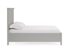 Grace Three Eastern King Panel Bed in Elephant Grey - Ornate Home