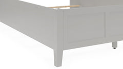 Grace Three Eastern King Panel Bed in Elephant Grey - Ornate Home