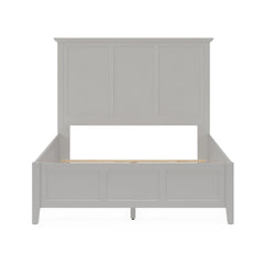 Grace Three Eastern King Panel Bed in Elephant Grey - Ornate Home