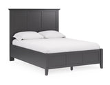 Grace Three Eastern King Panel Bed in Raven Black - Ornate Home