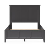 Grace Three Eastern King Panel Bed in Raven Black - Ornate Home