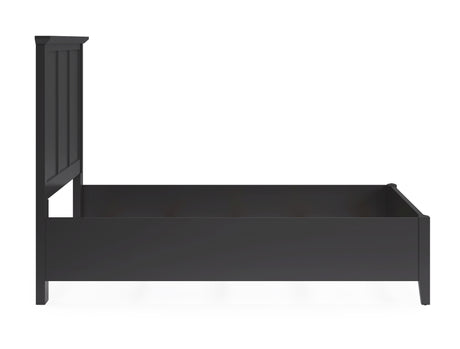 Grace Three Eastern King Panel Bed in Raven Black - Ornate Home