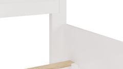 Grace Three Eastern King Panel Bed in Snowfall White - Ornate Home