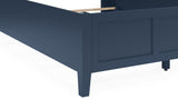 Grace Three Full Panel Bed in Blueberry - Ornate Home