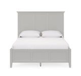 Grace Three Full Panel Bed in Elephant Grey - Ornate Home