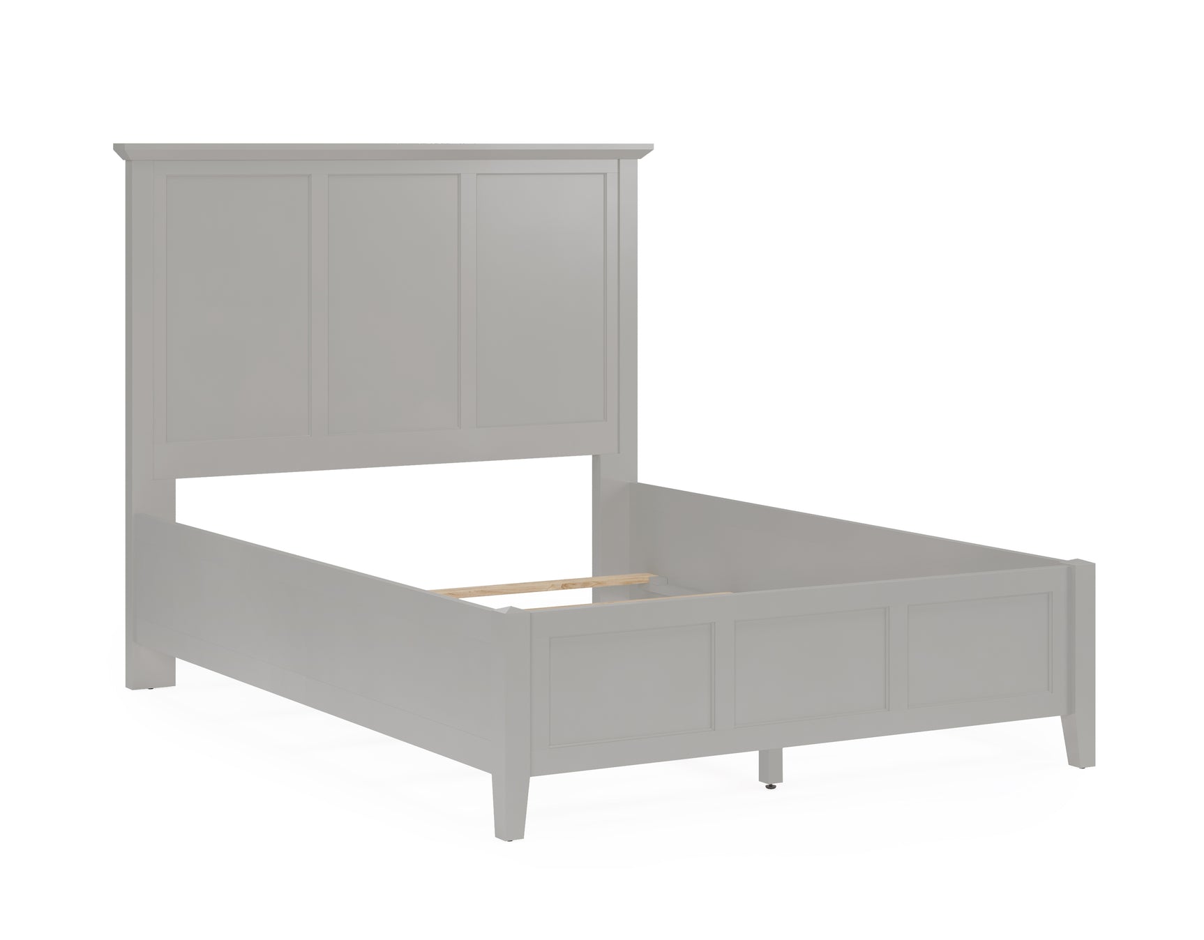 Grace Three Full Panel Bed in Elephant Grey - Ornate Home