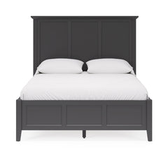 Grace Three Full Panel Bed in Raven Black - Ornate Home