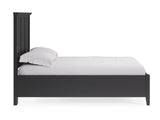 Grace Three Full Panel Bed in Raven Black - Ornate Home