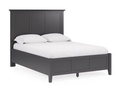 Grace Three Full Panel Bed in Raven Black - Ornate Home