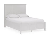 Grace Three Full Panel Bed in Snowfall White - Ornate Home