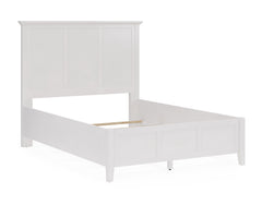 Grace Three Full Panel Bed in Snowfall White - Ornate Home
