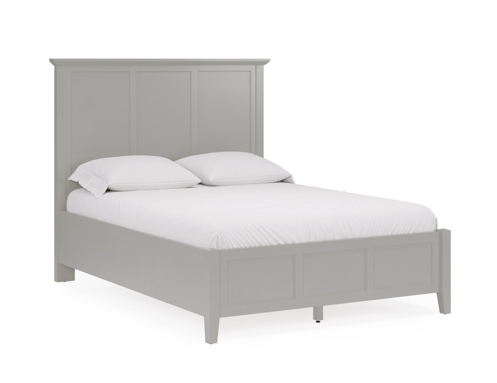 Grace Three Queen Panel Bed in Elephant Grey - Ornate Home