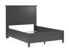 Grace Three Queen Panel Bed in Raven Black - Ornate Home