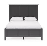 Grace Three Queen Panel Bed in Raven Black - Ornate Home
