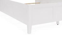 Grace Three Queen Panel Bed in Snowfall White - Ornate Home