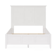 Grace Three Queen Panel Bed in Snowfall White - Ornate Home